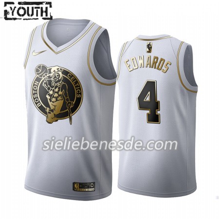 Kinder NBA Boston Celtics Trikot Carsen Edwards 4 Nike 2019-2020 Weiß Golden Edition Swingman